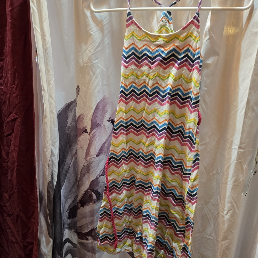 Place Multicolor Chevron Dress